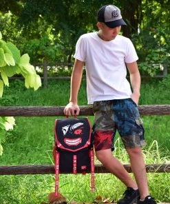 OneHeroSuits Tokyo Ghoul Backpack Ken Kaneki Face Printed Animation Bag Accessories