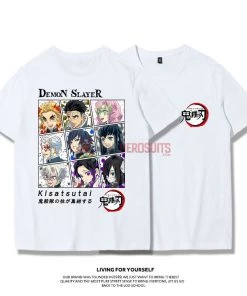 OneHeroSuits Demon Slayer Creative Print Anime T-shirt Nezuko/Tanjiro/Giyuu