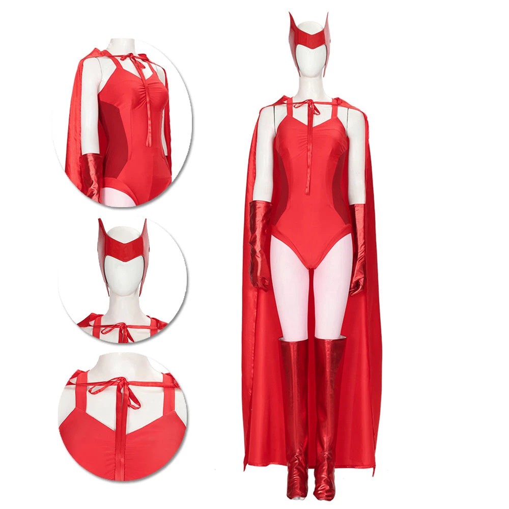2021 WandaVision Wanda Cosplay Costume OneHeroSuits 1 2021 WandaVision Wanda Cosplay Costume OneHeroSuits