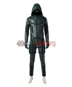 OneHeroSuits Costumes Green Arrow Oliver Queen Cosplay Costume Arrow Season 5 Suit