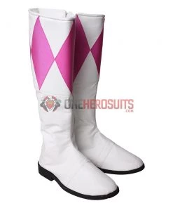 OneHeroSuits Pterosaur Pink Ranger Cosplay Shoes Mighty Morphin Power Rangers Boots Costumes