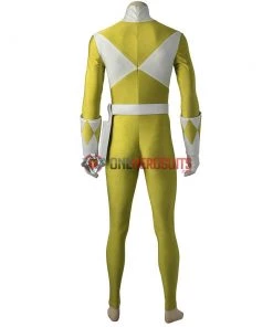 OneHeroSuits Yellow Ranger Male Cosplay Costumes Mighty Morphin Power Rangers Cosplay Suit
