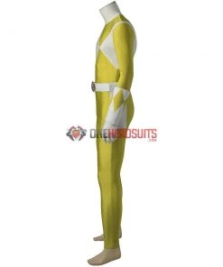 OneHeroSuits Yellow Ranger Male Cosplay Costumes Mighty Morphin Power Rangers Cosplay Suit