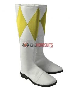 OneHeroSuits Yellow Ranger Male Cosplay Costumes Mighty Morphin Power Rangers Cosplay Suit