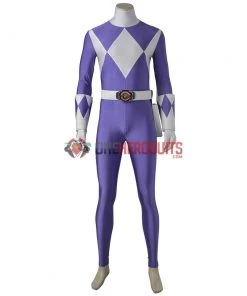 OneHeroSuits Expert-level Cosplay Bodysuit & Zentai Purple Power Ranger Cosplay Suit Mighty Morphin Power Rangers Suit