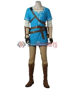 OneHeroSuits Link Blue Tunic Cosplay Shoes The Legend Of Zelda Breath Of The Wild Boots