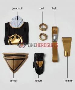 OneHeroSuits Tommy Oliver Black Ranger Cosplay Costume Power Rangers Dino Thunder Suit Costumes