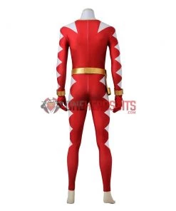 OneHeroSuits Conner McKnight Red Ranger Cosplay Costume Power Rangers Red Dino Thunder Suit Costumes