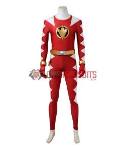 OneHeroSuits Conner McKnight Red Ranger Cosplay Costume Power Rangers Red Dino Thunder Suit Costumes