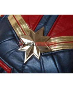 OneHeroSuits Costumes Carol Danvers Cosplay Costume Captain Marvel Dark Color Red Cosplay Suit