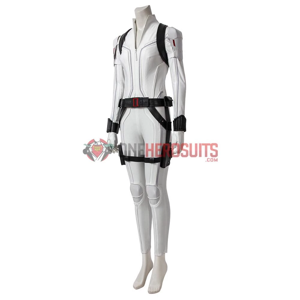 OneHeroSuits Black Widow White Cosplay Costumes Natasha Romanoff Cosplay Suit 6 OneHeroSuits Black Widow White Cosplay Costumes Natasha Romanoff Cosplay Suit