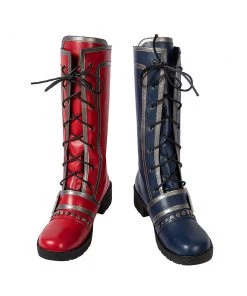 OneHeroSuits Harley Quinn Cosplay Boots Kill The Justice League Harley Quinn Shoes Costumes