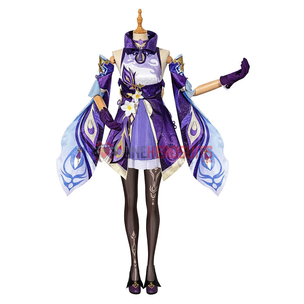 OneHeroSuits Keqing Cosplay Costumes Genshin Impact Female Cosplay Suit 2 OneHeroSuits Keqing Cosplay Costumes Genshin Impact Female Cosplay Suit