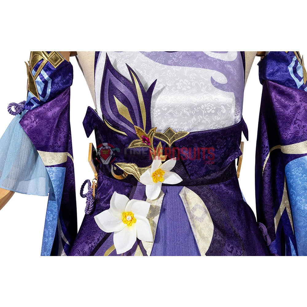 OneHeroSuits Keqing Cosplay Costumes Genshin Impact Female Cosplay Suit 33 OneHeroSuits Keqing Cosplay Costumes Genshin Impact Female Cosplay Suit