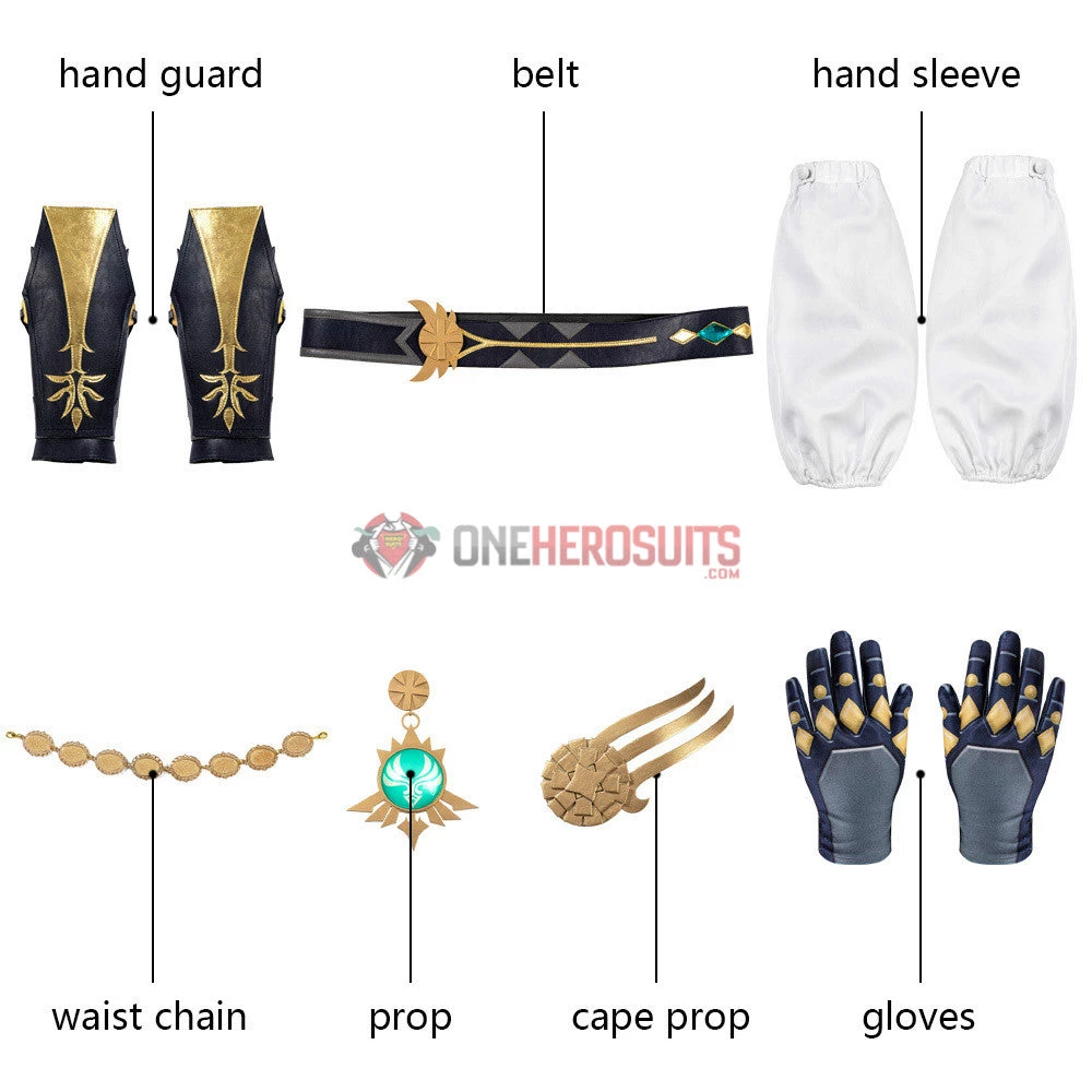 Costumes Genshin Impact Jean Cosplay Costume OneHeroSuits 12 Costumes Genshin Impact Jean Cosplay Costume OneHeroSuits