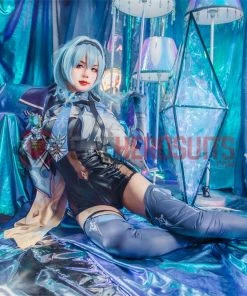 OneHeroSuits Eula Genshin Impact Cosplay Costume Full Set With Cosplay Boots Costumes