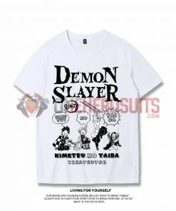 OneHeroSuits Demon Slayer Creative Print Anime T-shirt Nezuko/Tanjiro/Zenitsu