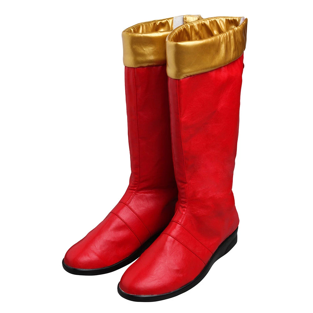 OneHeroSuits Costumes Conner McKnight Red Ranger Cosplay Shoes Power Rangers Red Dino Thunder Boots
