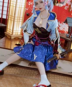 OneHeroSuits Costumes Ayaka Genshin Impact Cosplay Costume Full Set Of Cosplay Suit