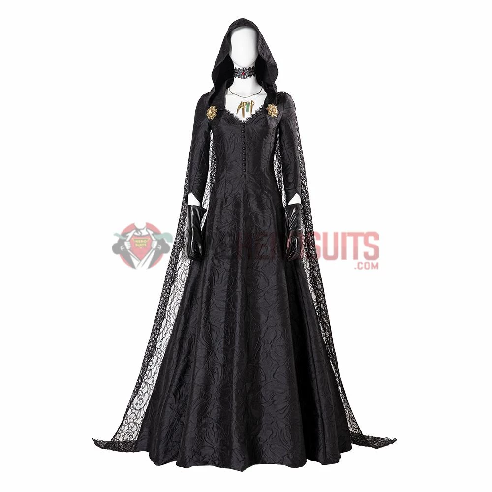 OneHeroSuits Resident Evil Village Cosplay Costumes Daniela Black Cosplay Suit 2 OneHeroSuits Resident Evil Village Cosplay Costumes Daniela Black Cosplay Suit