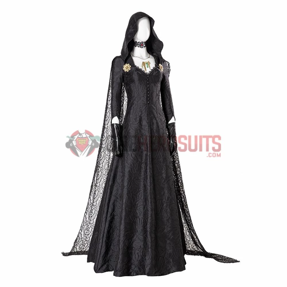 OneHeroSuits Resident Evil Village Cosplay Costumes Daniela Black Cosplay Suit 4 OneHeroSuits Resident Evil Village Cosplay Costumes Daniela Black Cosplay Suit