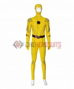 OneHeroSuits Reverse-Flash Cosplay Costumes The Flash S8 Yellow Cosplay Suits