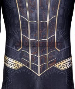 OneHeroSuits Spiderman 3 Cosplay Costumes Spiderman No Way Home Black Gold Suits
