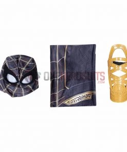 OneHeroSuits Spiderman 3 Cosplay Costumes Spiderman No Way Home Black Gold Suits