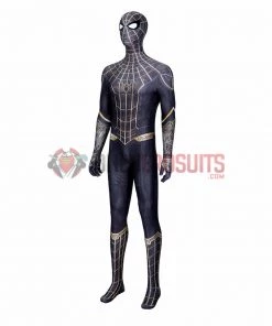 OneHeroSuits Spiderman 3 Cosplay Costumes Spiderman No Way Home Black Gold Suits