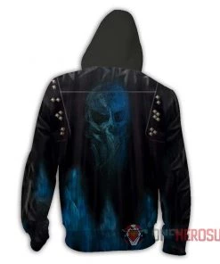 OneHeroSuits Descendants Hades Hoodies Creative Printed Zip-Up Hooded Sweatshirt Cozy Hoodies