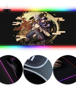 OneHeroSuits Genshin Impact Mouse Pad Arataki Itto Printed RGB Full Desktop Mouse Pad