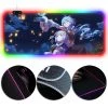 OneHeroSuits Genshin Impact Mouse Pad Ganyu And Qiqi Printed RGB Full Desktop Mouse Pad