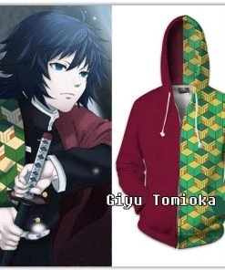 OneHeroSuits Demon Slayer Hoodies Unisex Animation 3D Print Hooded Sweatshirt