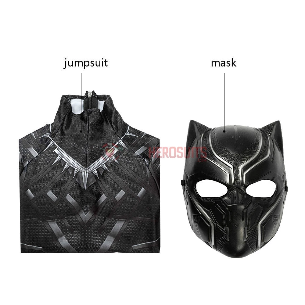 OneHeroSuits Gift For Boys Black Panther Cosplay Suit HQ Printed Costumes Expert-level Cosplay Bodysuit & Zentai 8 OneHeroSuits Gift For Boys Black Panther Cosplay Suit HQ Printed Costumes Expert-level Cosplay Bodysuit & Zentai