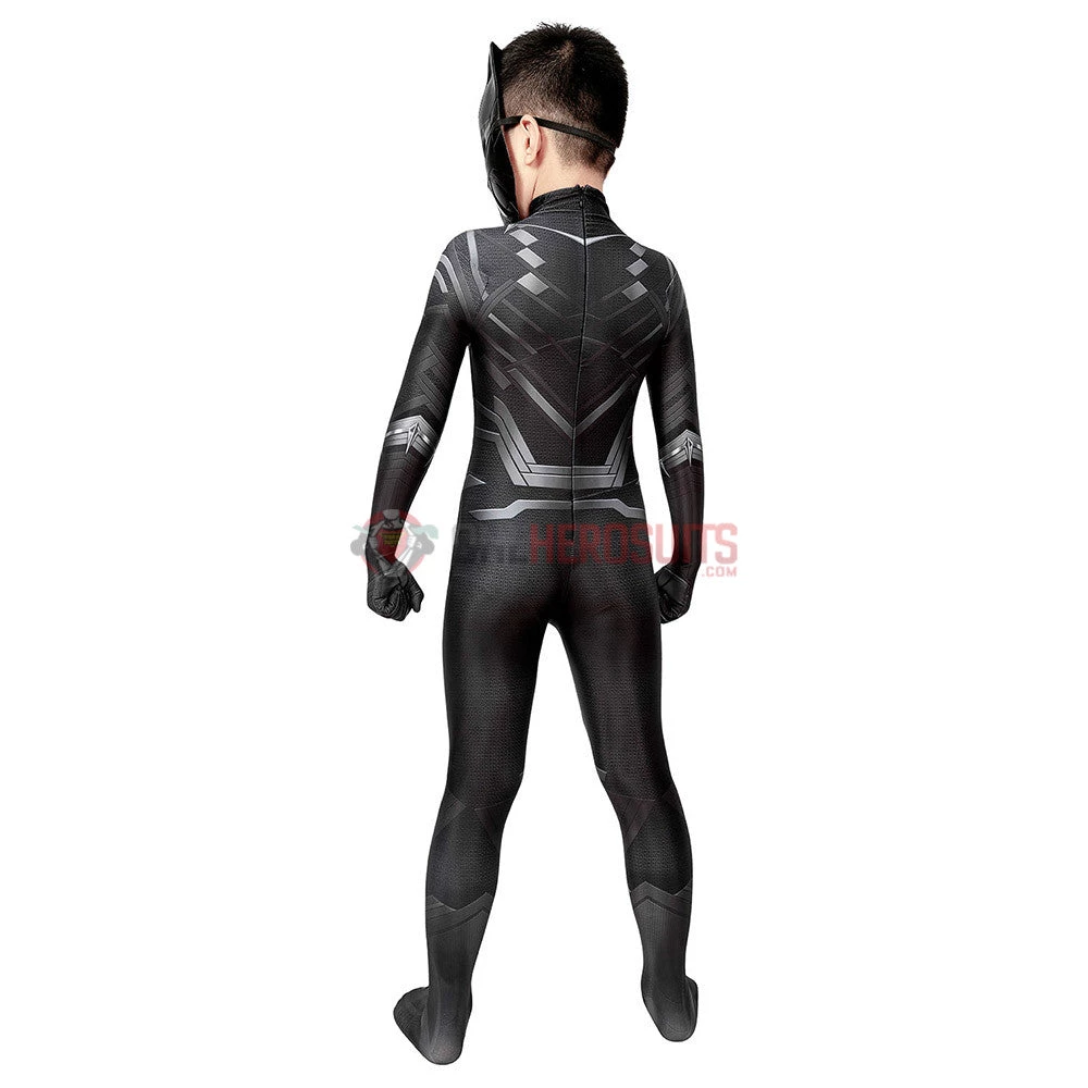 OneHeroSuits Gift For Boys Black Panther Cosplay Suit HQ Printed Costumes Expert-level Cosplay Bodysuit & Zentai 5 OneHeroSuits Gift For Boys Black Panther Cosplay Suit HQ Printed Costumes Expert-level Cosplay Bodysuit & Zentai