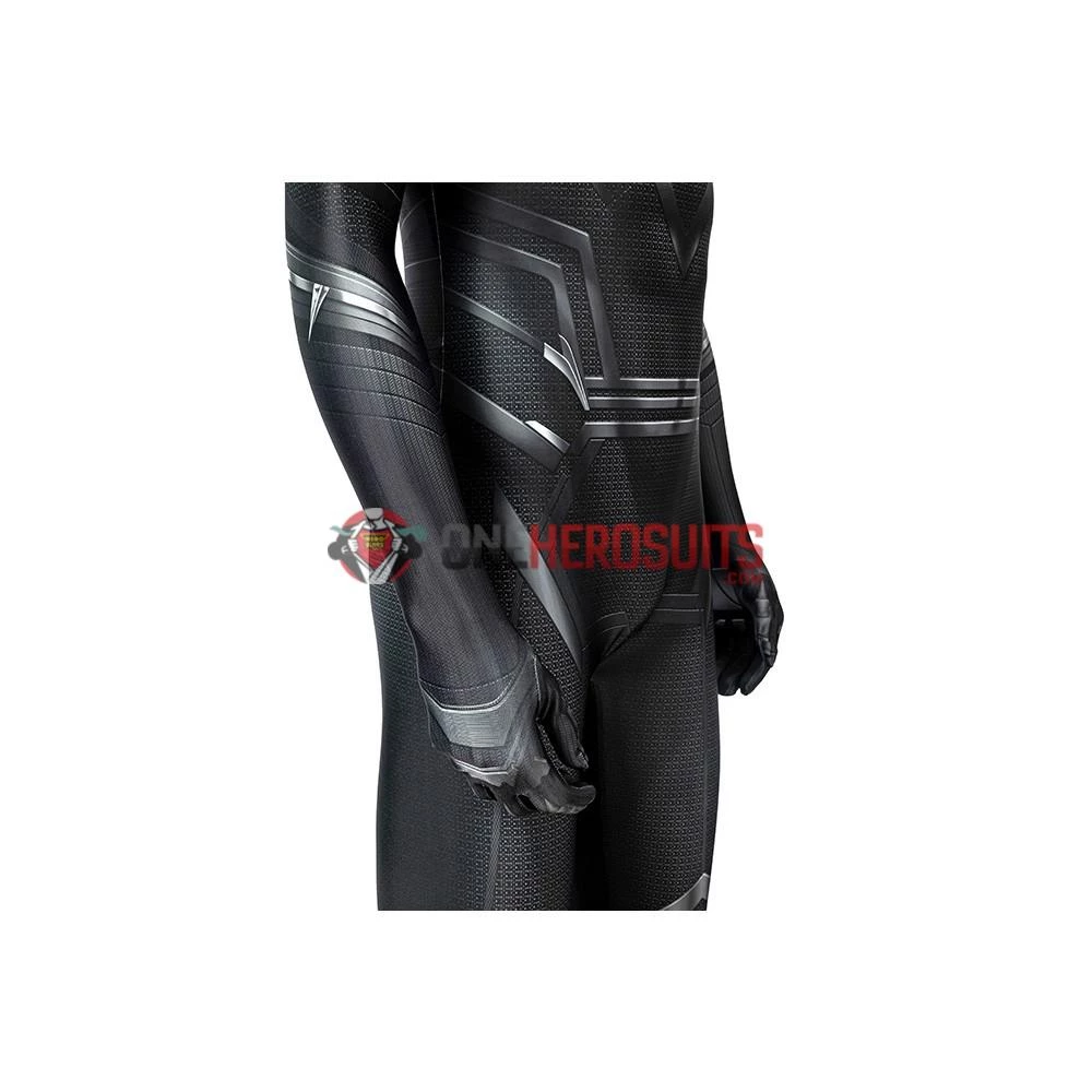 OneHeroSuits Black Panther Cosplay Costume Detail Printed Spandex Suit Expert-level Cosplay Bodysuit & Zentai 11 OneHeroSuits Black Panther Cosplay Costume Detail Printed Spandex Suit Expert-level Cosplay Bodysuit & Zentai