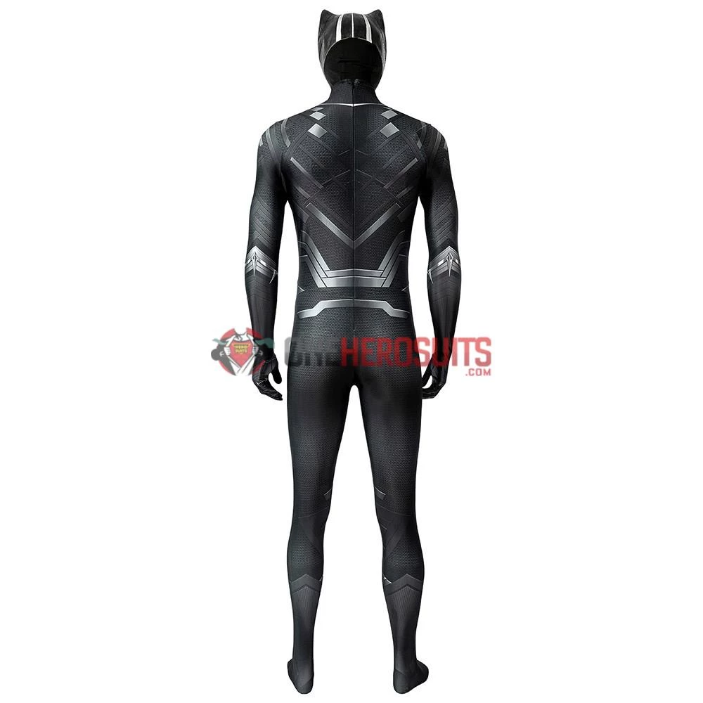 OneHeroSuits Black Panther Cosplay Costume Detail Printed Spandex Suit Expert-level Cosplay Bodysuit & Zentai 16 OneHeroSuits Black Panther Cosplay Costume Detail Printed Spandex Suit Expert-level Cosplay Bodysuit & Zentai