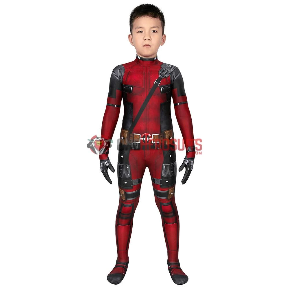 OneHeroSuits Expert-level Cosplay Bodysuit & Zentai Kids Deadpool Cosplay Suit 3D Printed Spandex Deadpool Suit For Children 9 OneHeroSuits Expert-level Cosplay Bodysuit & Zentai Kids Deadpool Cosplay Suit 3D Printed Spandex Deadpool Suit For Children