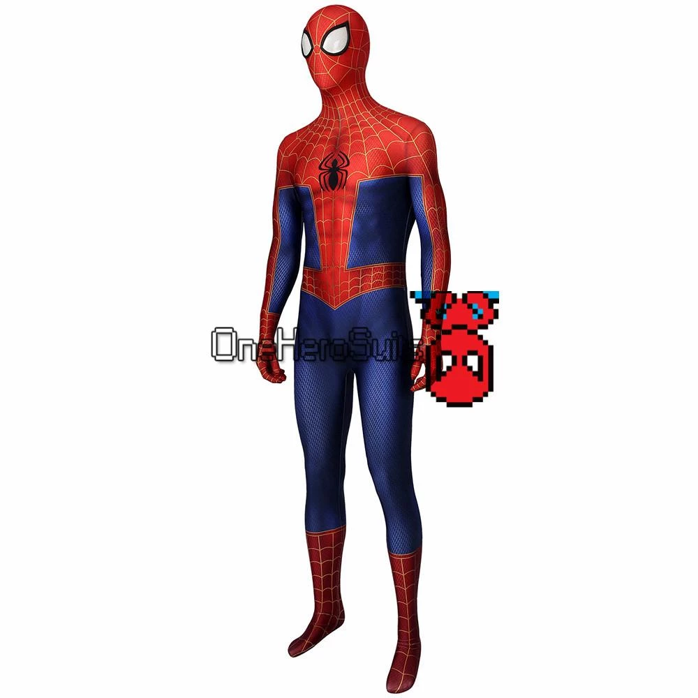 OneHeroSuits Spider-Man Into The Spider-Verse Peter Parker Cosplay Costume 3D Printed Zentai 3 OneHeroSuits Spider-Man Into The Spider-Verse Peter Parker Cosplay Costume 3D Printed Zentai