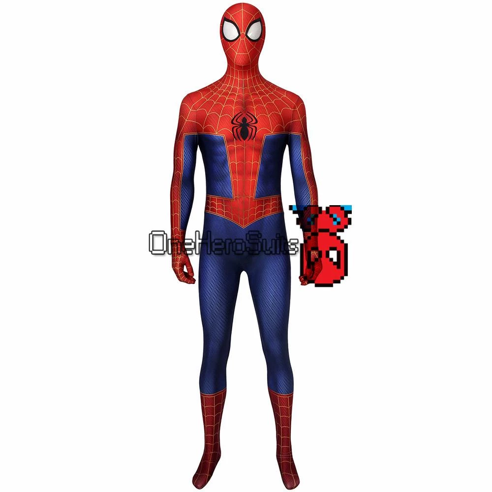OneHeroSuits Spider-Man Into The Spider-Verse Peter Parker Cosplay Costume 3D Printed Zentai 2 OneHeroSuits Spider-Man Into The Spider-Verse Peter Parker Cosplay Costume 3D Printed Zentai