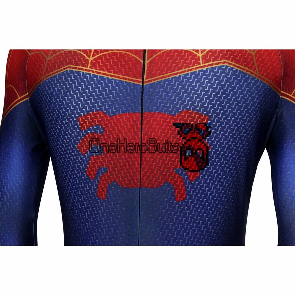 OneHeroSuits Spider-Man Into The Spider-Verse Peter Parker Cosplay Costume 3D Printed Zentai 11 OneHeroSuits Spider-Man Into The Spider-Verse Peter Parker Cosplay Costume 3D Printed Zentai
