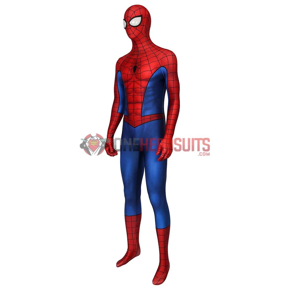 OneHeroSuits Spider-Man PS4 Game Cosplay Costumes 3D Classic Cosplay Suit Zentai/Jumpsuit 5 OneHeroSuits Spider-Man PS4 Game Cosplay Costumes 3D Classic Cosplay Suit Zentai/Jumpsuit