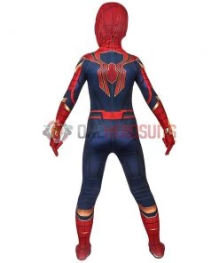 OneHeroSuits Kids Iron Spider-Man Suit Avengers SuperHero Cosplay Costumes For Children Zentai/Jumpsuit