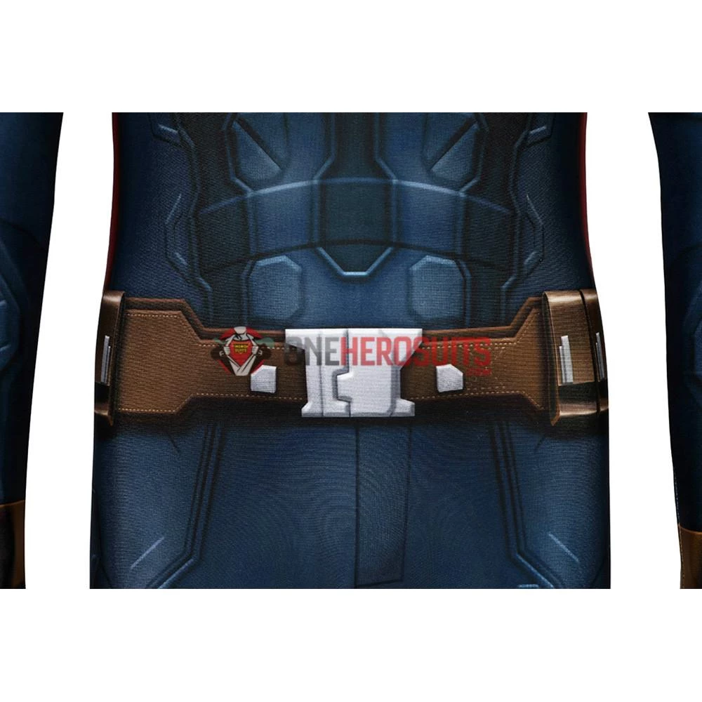 OneHeroSuits Captain America Suits For Kids Detail Printed Cosplay Costume For Halloween 11 OneHeroSuits Captain America Suits For Kids Detail Printed Cosplay Costume For Halloween