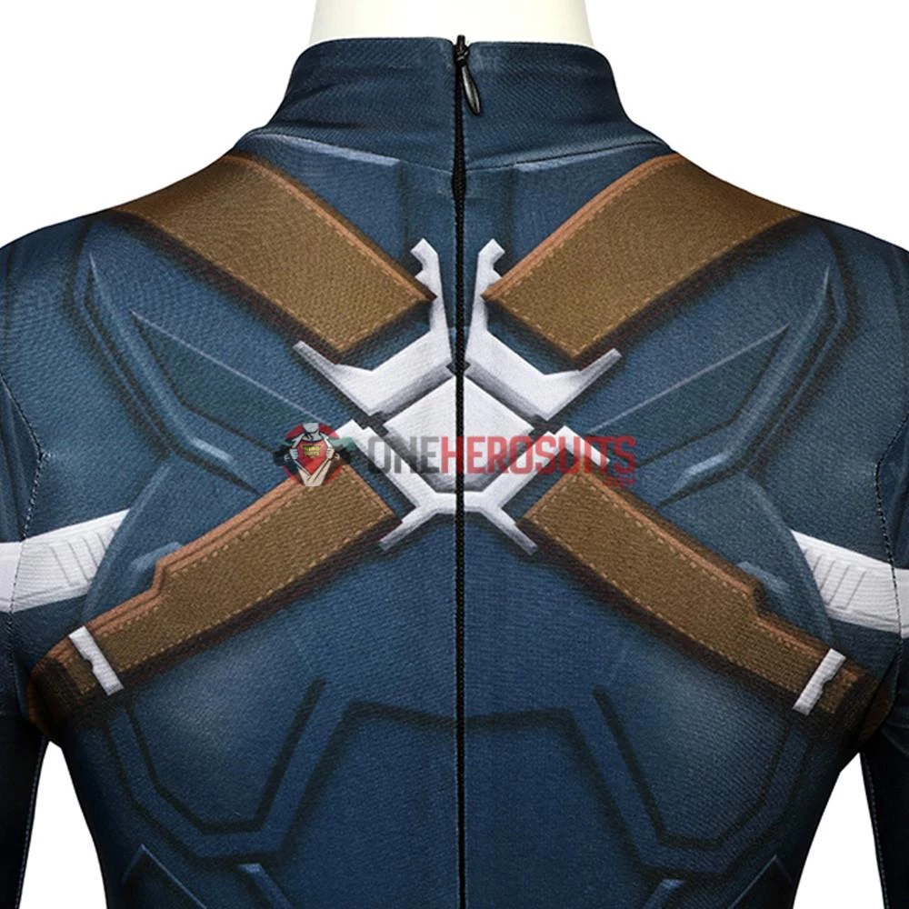 OneHeroSuits Captain America Suits For Kids Detail Printed Cosplay Costume For Halloween 12 OneHeroSuits Captain America Suits For Kids Detail Printed Cosplay Costume For Halloween
