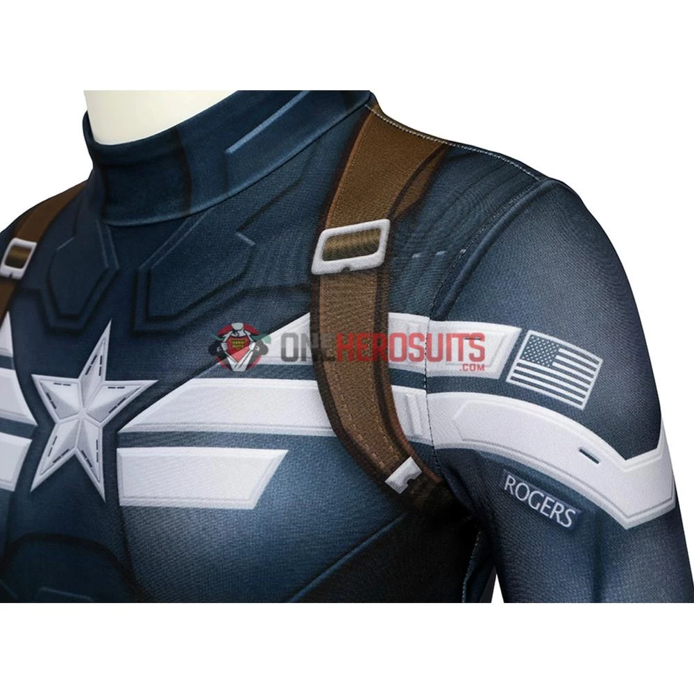OneHeroSuits Captain America Suits For Kids Detail Printed Cosplay Costume For Halloween 10 OneHeroSuits Captain America Suits For Kids Detail Printed Cosplay Costume For Halloween