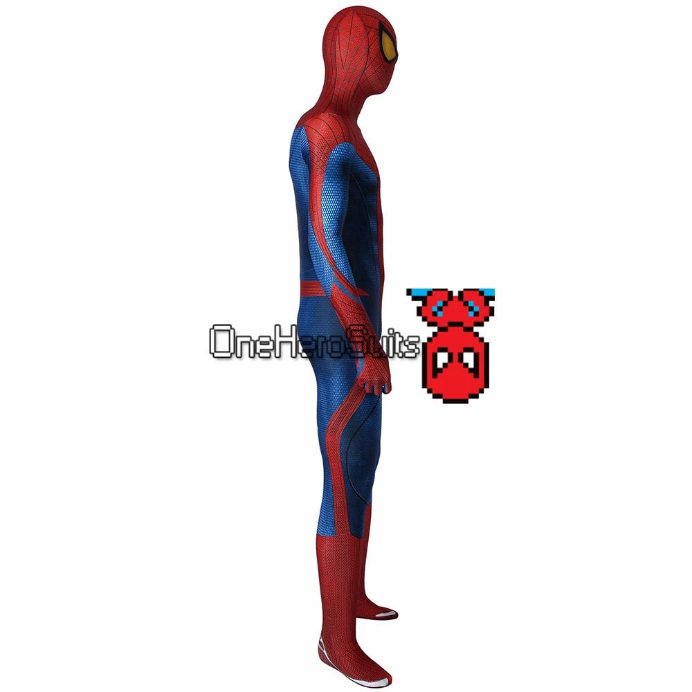 OneHeroSuits The Amazing Spider-Man Cosplay Costume Peter Parker HD Printed Zentai Zentai/Jumpsuit 4 OneHeroSuits The Amazing Spider-Man Cosplay Costume Peter Parker HD Printed Zentai Zentai/Jumpsuit