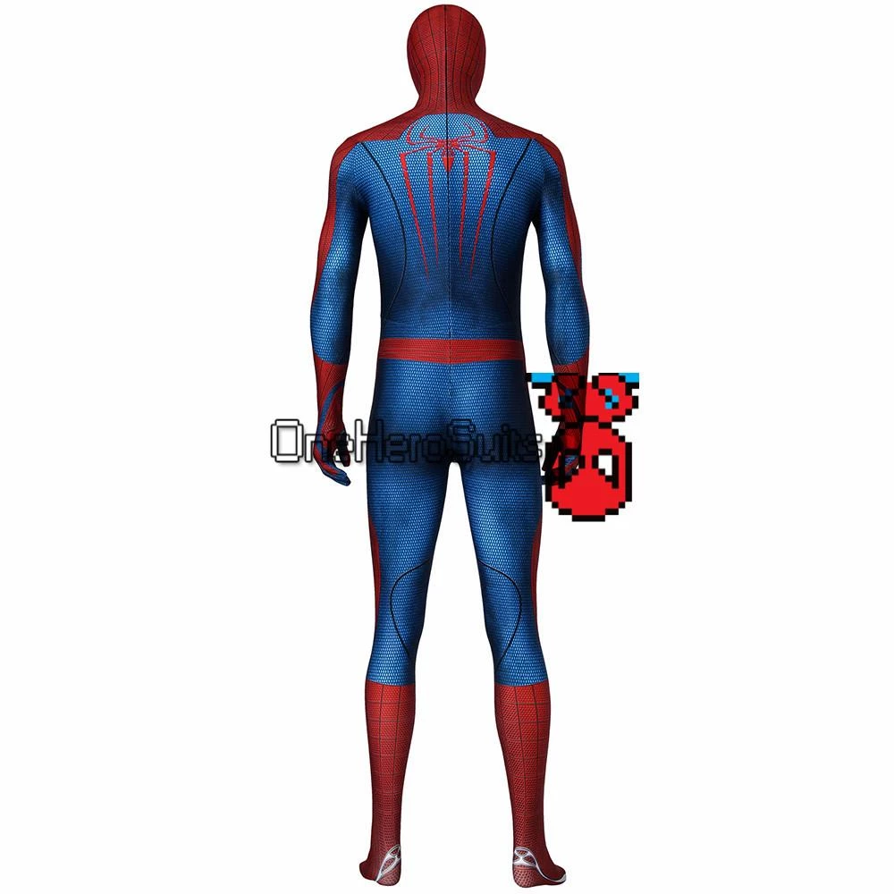 OneHeroSuits The Amazing Spider-Man Cosplay Costume Peter Parker HD Printed Zentai Zentai/Jumpsuit 5 OneHeroSuits The Amazing Spider-Man Cosplay Costume Peter Parker HD Printed Zentai Zentai/Jumpsuit