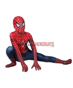 OneHeroSuits Kids Spider-man Cosplay Suit Classic Tobey Maguire Printed Edition Zentai/Jumpsuit