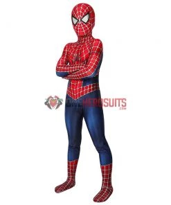 OneHeroSuits Kids Spider-man Cosplay Suit Classic Tobey Maguire Printed Edition Zentai/Jumpsuit